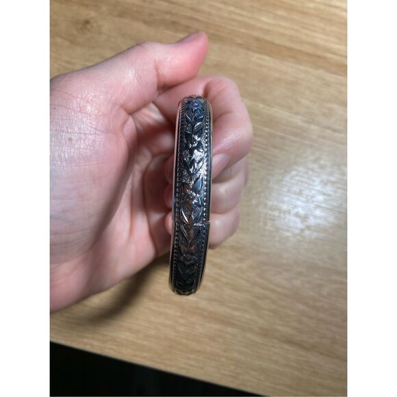 Whiting & Davis Sterling Silver Vintage Bangle Bracelet - Picture 1 of 7